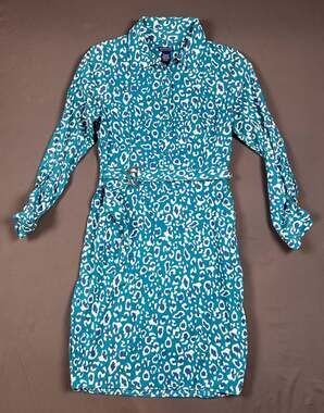 Doncaster Collection Leopard Print Shirt Dress